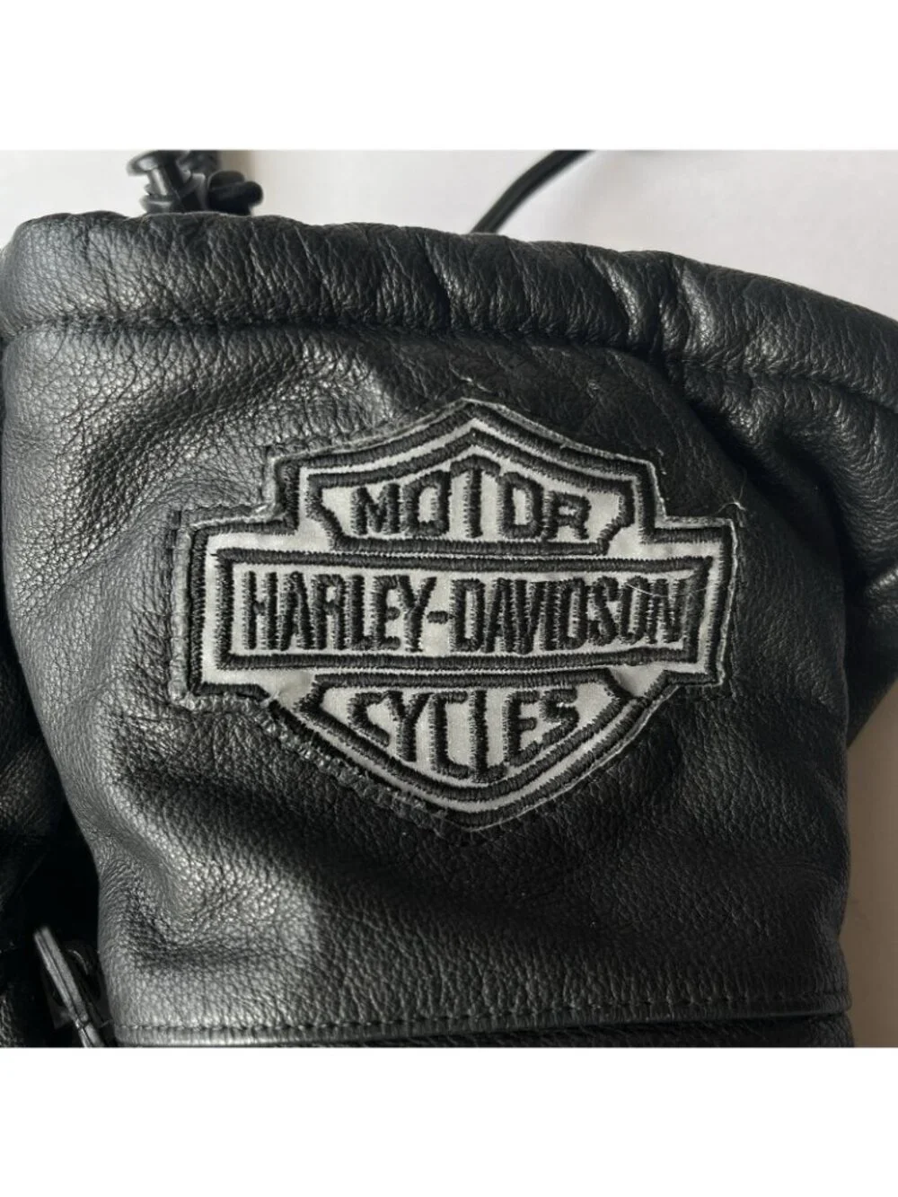 Harley Davidson XS Leather Gauntlet Electric Heated Motorcycle Gloves 12V READ